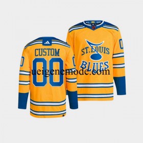 Herren St. Louis Blues CUSTOM Eishockey Trikot Adidas 2022-2023 Reverse Retro Gelb Authentic